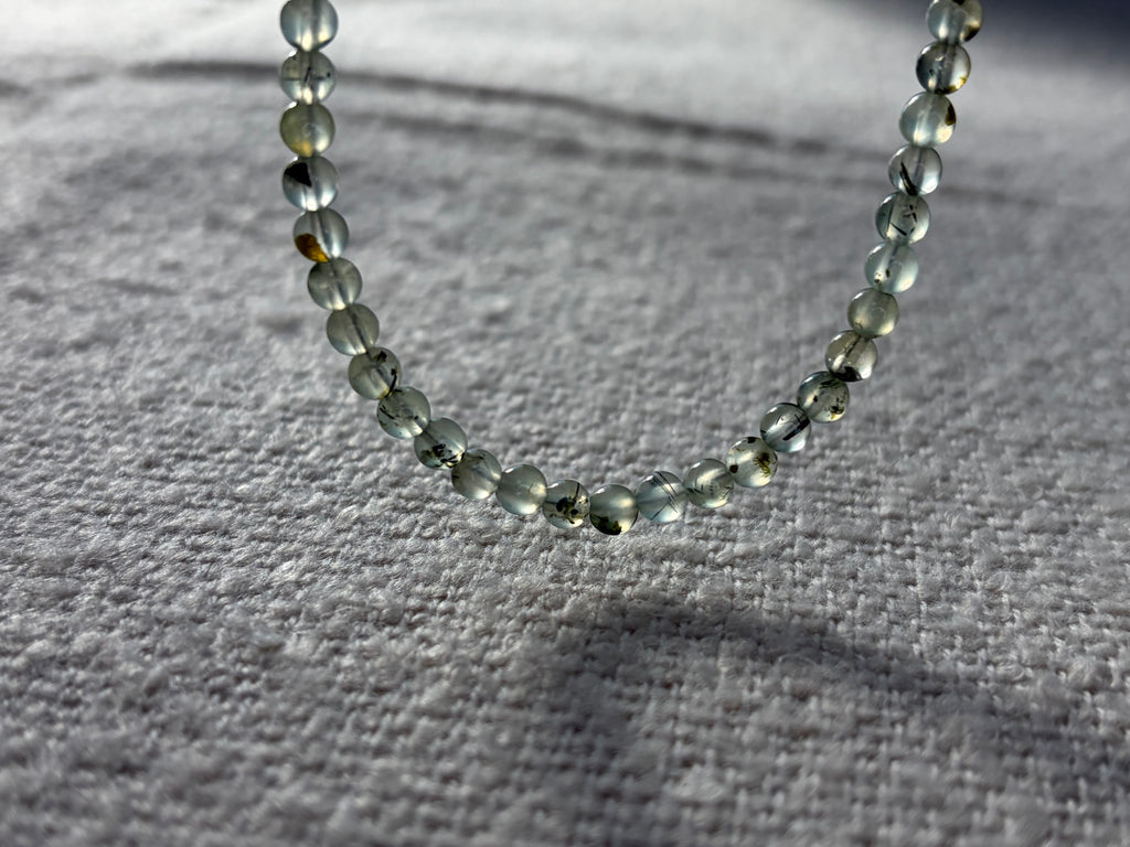 Prehnite necklace